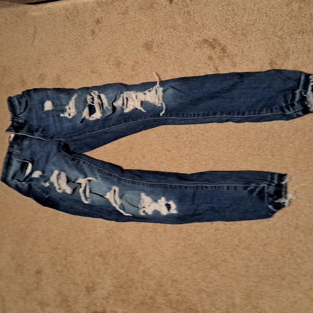 So super hi rise ripped curvy jegging size 0 24w